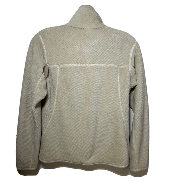 Patagonia Polartec Womens Re-Tool Snap-T Fleece Pullover Jacket Size Small Beige - Picture 2 of 8
